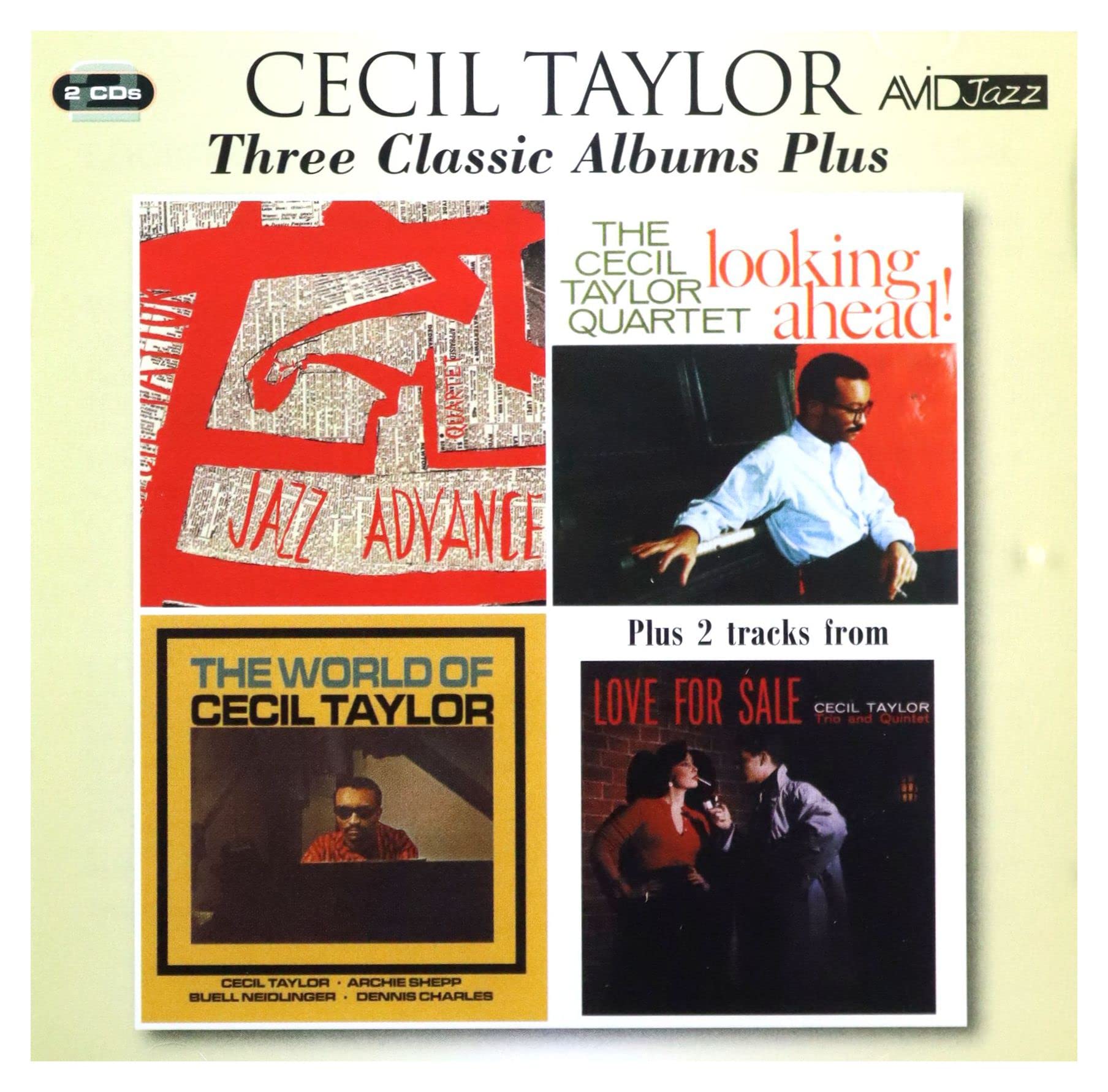 Cecil Taylor Three Classic Albums Plus 2-CD NEW SEALED 2014 Remastered Jazz