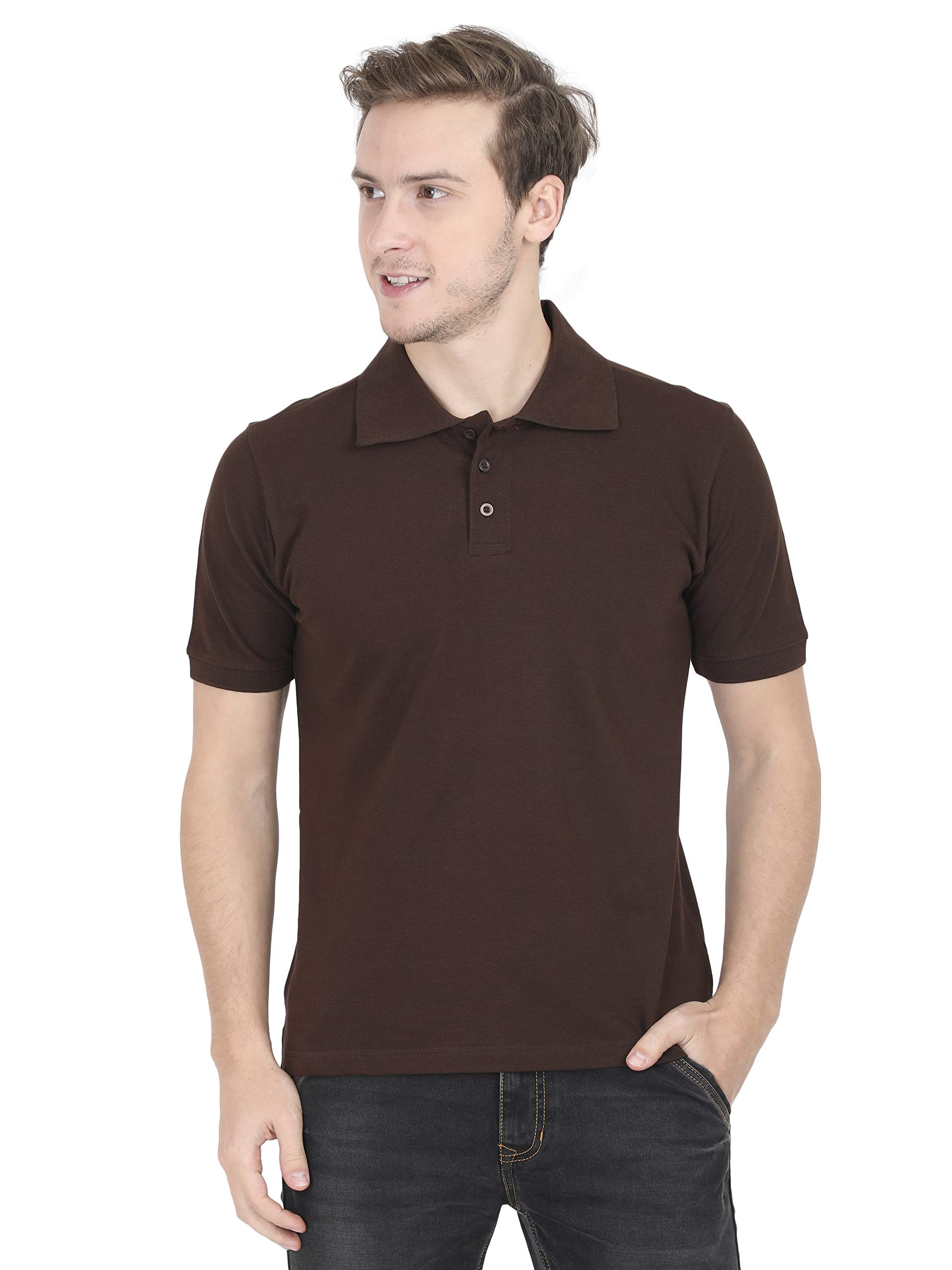 Men's Plain Polo Collar Half Sleeve T-Shirt