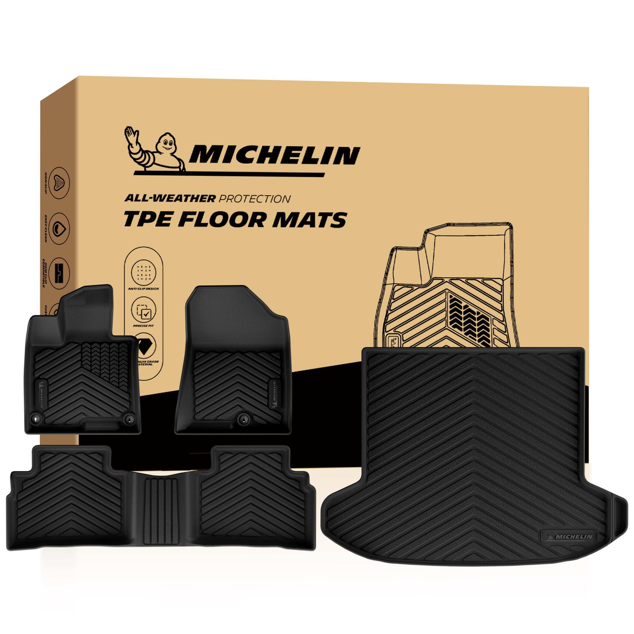 Michelin Vehicle Mats for 2023-2026 Kia Sportage Gas (4 Piece)