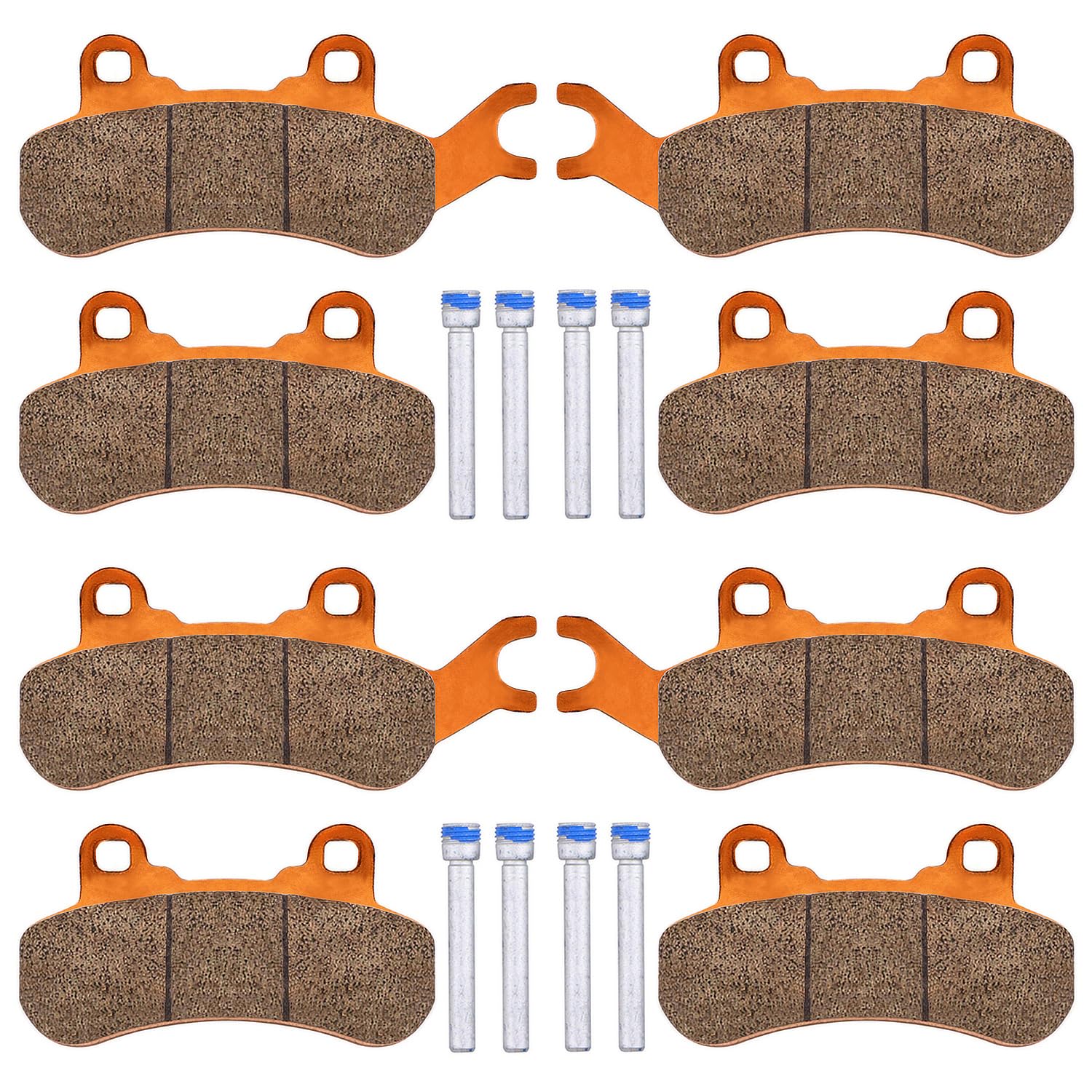 Brake Pads for Can-Am Maverick X3 & X3 Max 4x4 XRS DPS Maverick Sport Trail 800 1000 2017-2025,4 Sets Front & Rear Brake Pads for Can-Am Maverick Turbo Traxter T HD5 HD8 10 Can-Am SxS Defender