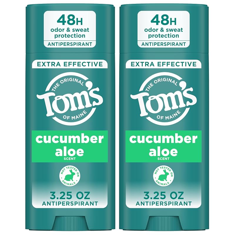 Desodorante antitranspirante Tom’s of Maine Cucumber Aloe, Pacote com 2