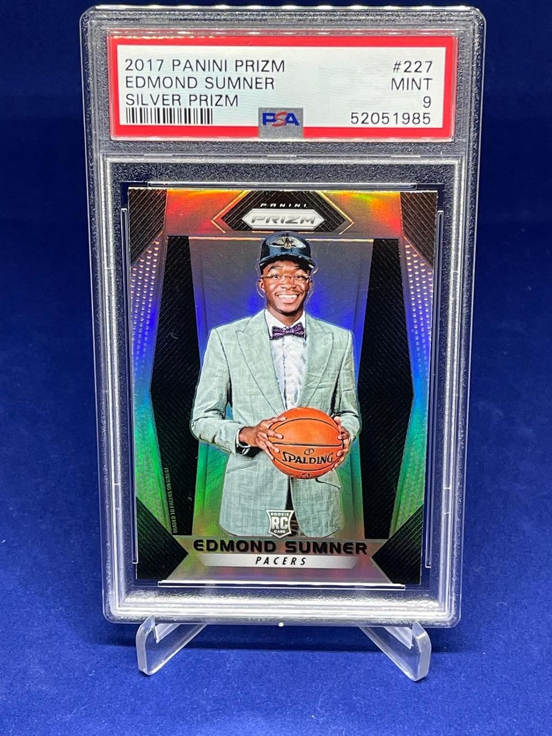 Edmond Sumner 2017-18 Panini Prizm Silver Prizm Rookie Rc #227 Psa 9 Mint - Basketball Cards