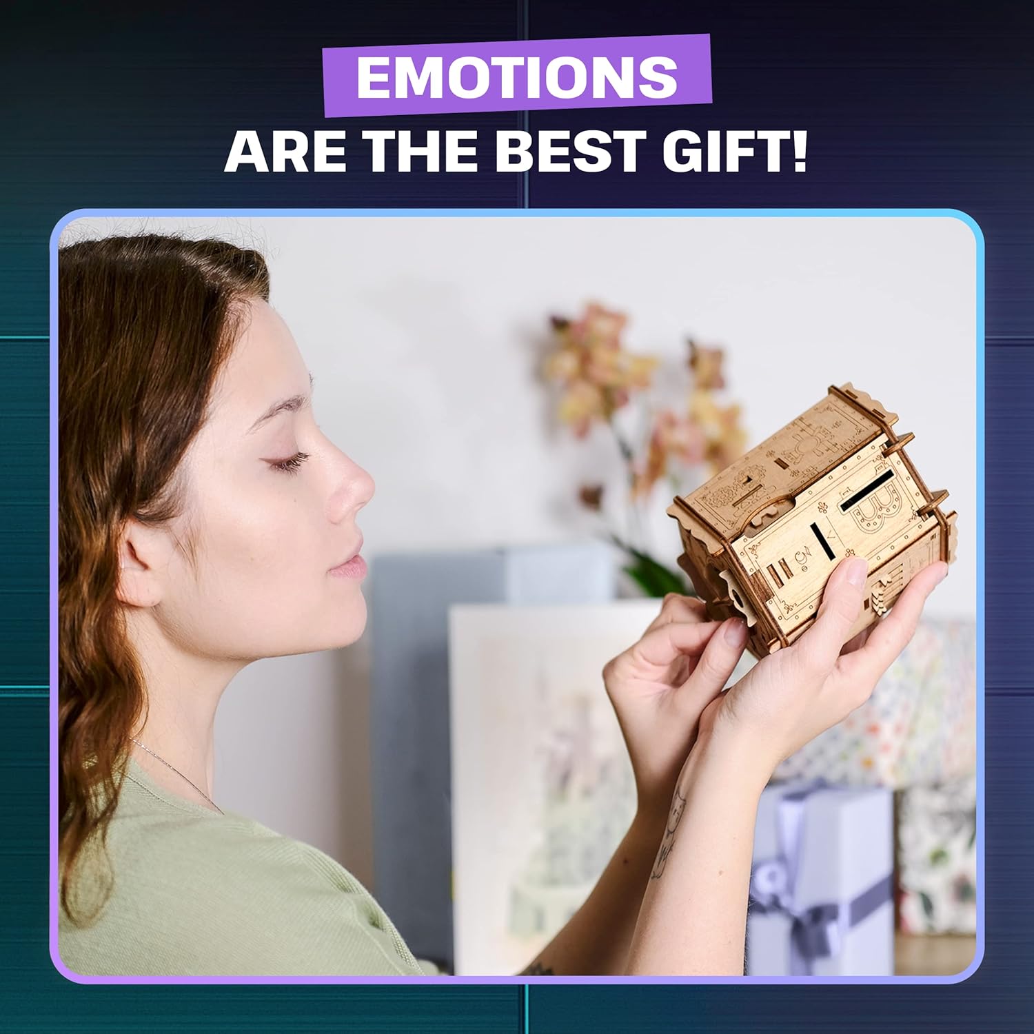 ESC WELT Fort Knox PRO - Escape Room in a Box - Brain Teaser Puzzle for Adults & Teens - 3D Puzzle Game - Cash Money Box - Wooden Board Game for Adults