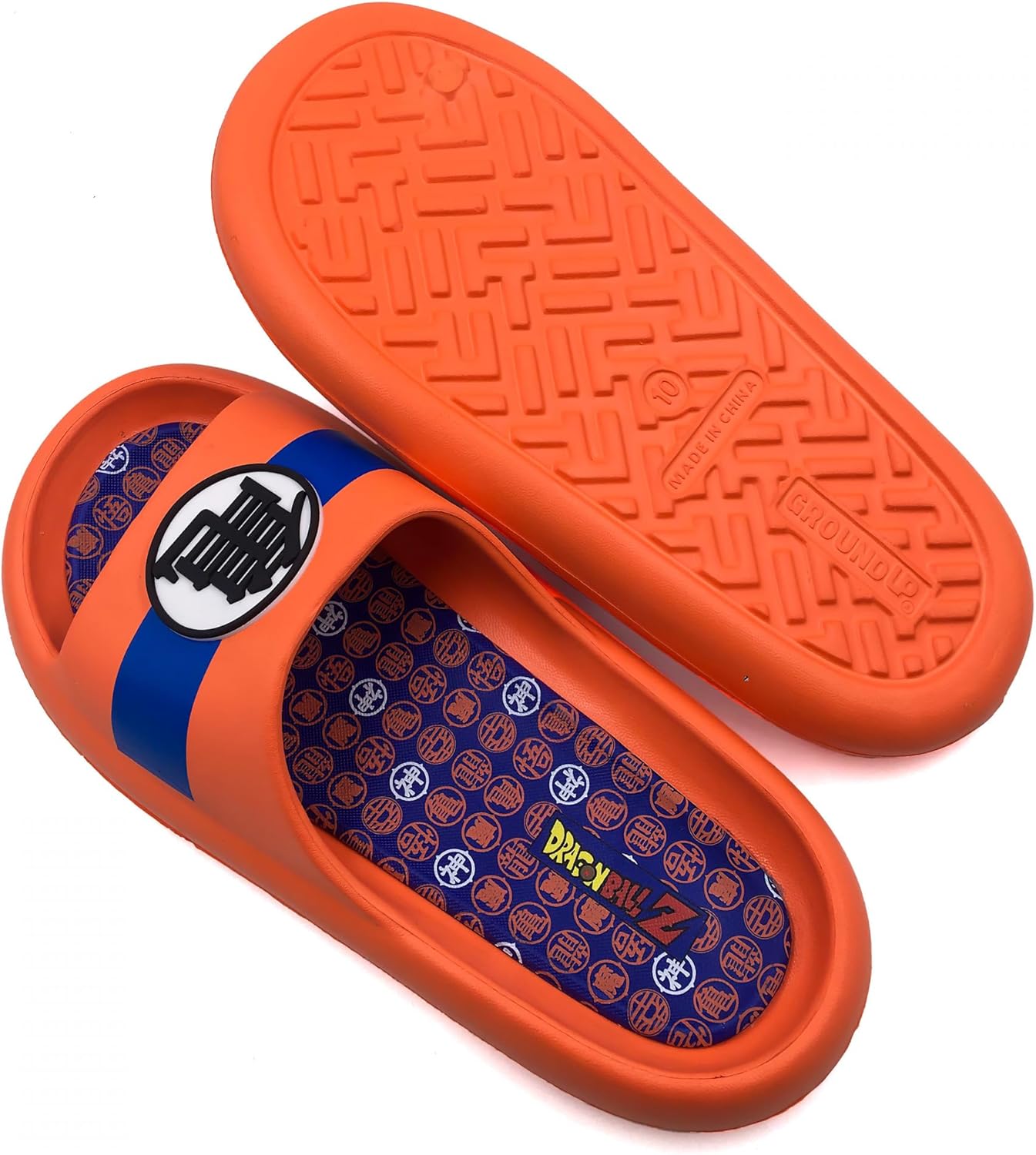 Ground Up Dragon Ball Z Kame Symbol Men's Cloud Comfort Foam Slide Sandals - Image 6