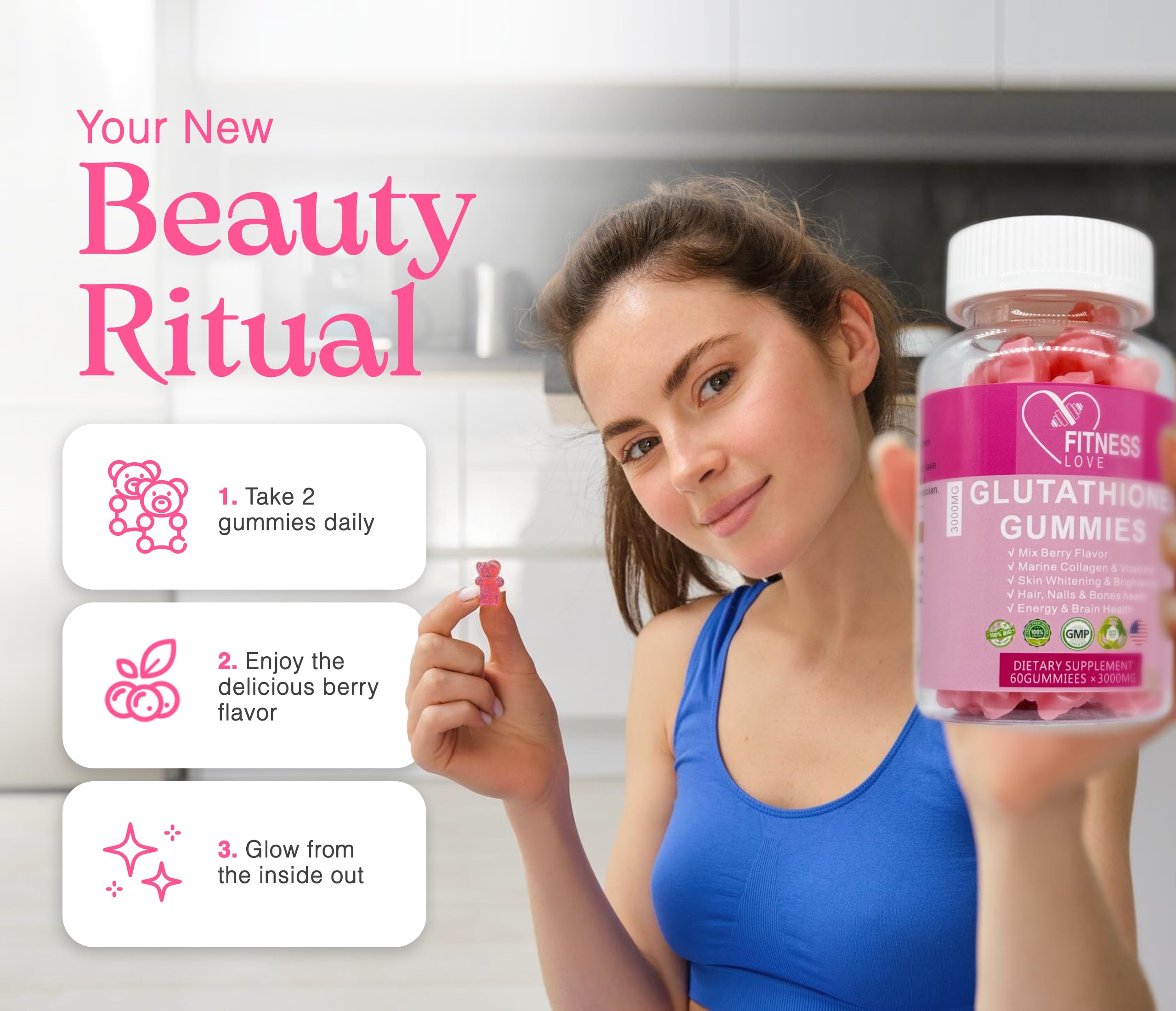 can i take 3000 mg of glutathione per day Amazon.com: FITNESS LOVE Glutathione Gummies – L-Glutathione Supplement  with Collagen, Vitamin C & Hyaluronic Acid – Gummy Vitamins for Adults –  Antioxidant Support for Radiant Skin & Wellness : Health & Household