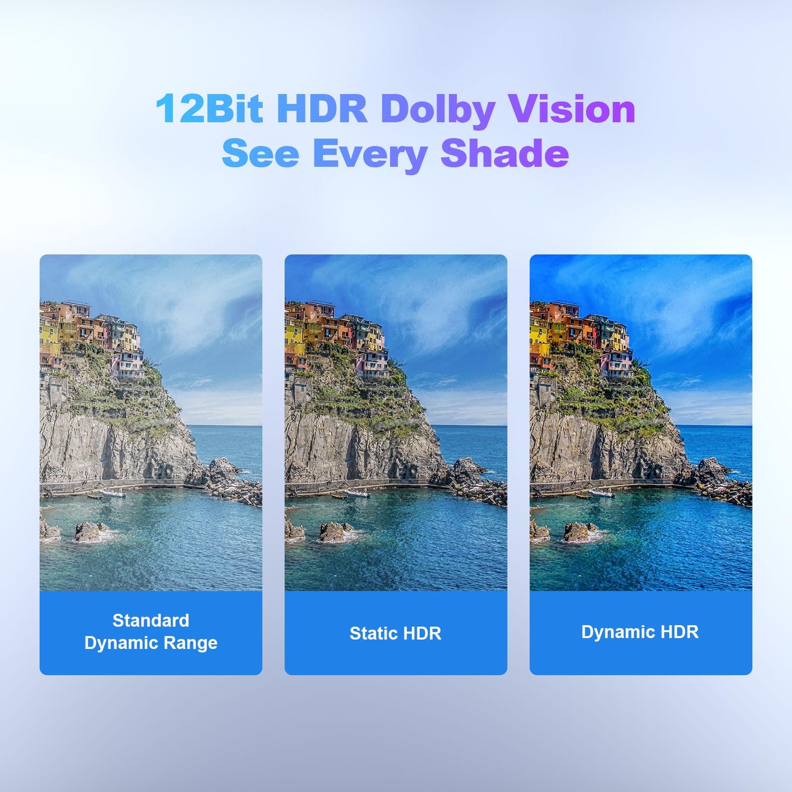 Cavo HDMI in fibra ottica 8K, 15,2 m, 48 Gbps, cavo HDMI 2.1 lungo 8K a 60Hz/4K a 120Hz, Ultra HD HDR, eARC, direzionale (fonte a display), per PS5 4 3/Xbox/TV/Monitor/laptop/proiettore