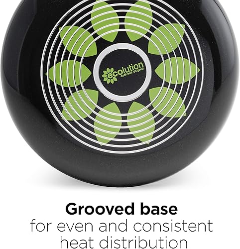 Miniatura 2 de Ecolution Artistry - Cacerola antiadherente, 2 cuartos de galón, color negro