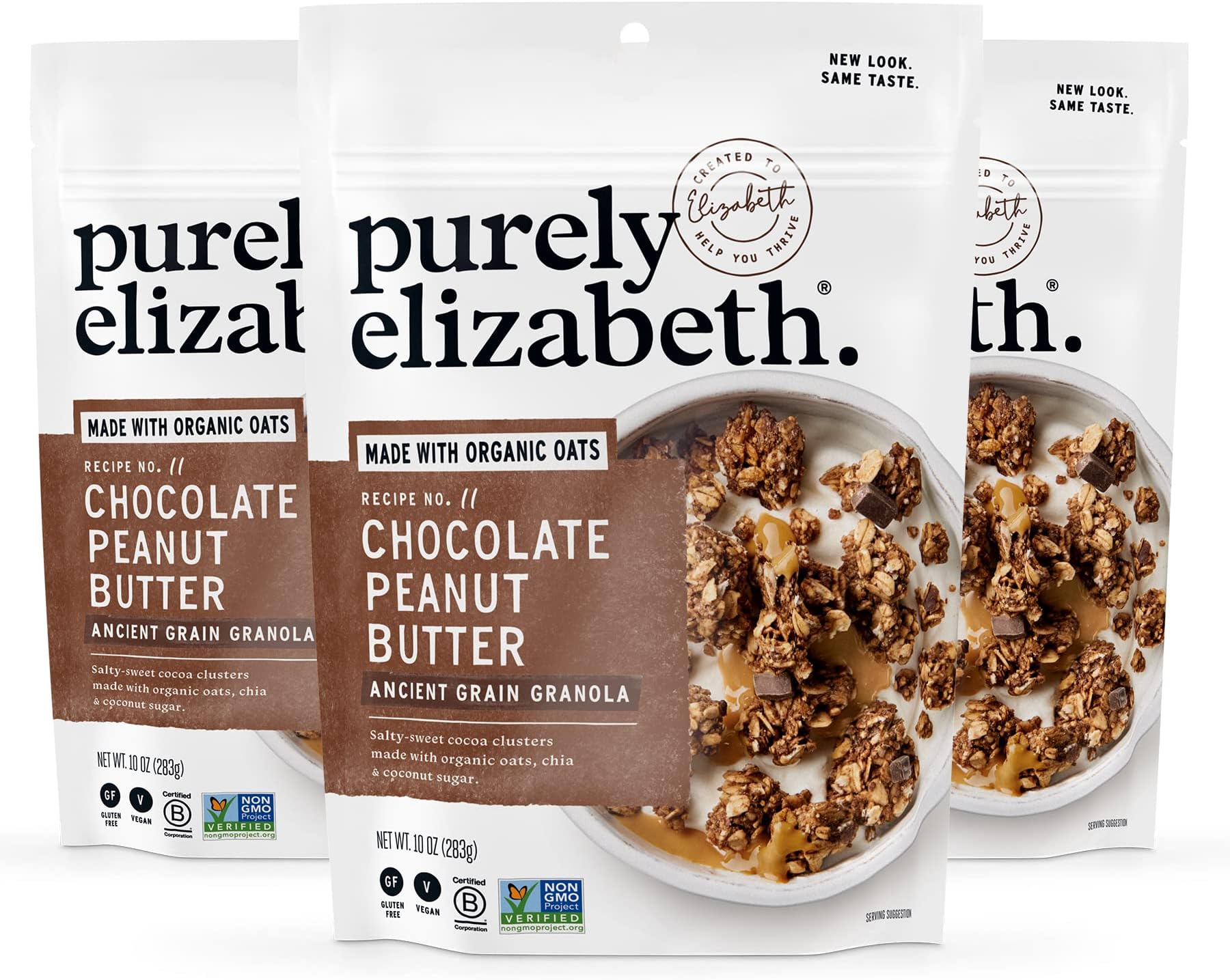 Chocolate Peanut Butter, Ancient Grain Granola, Gluten-Free, Non-GMO, 10 Ounce (Pack of 3)