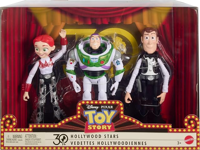 Foto 6 de 6 de Disney Princess Disney Pixar Toy Story Figuras de acción de 3 piezas, Woody brillante, Buzz Lightyear y Jessie