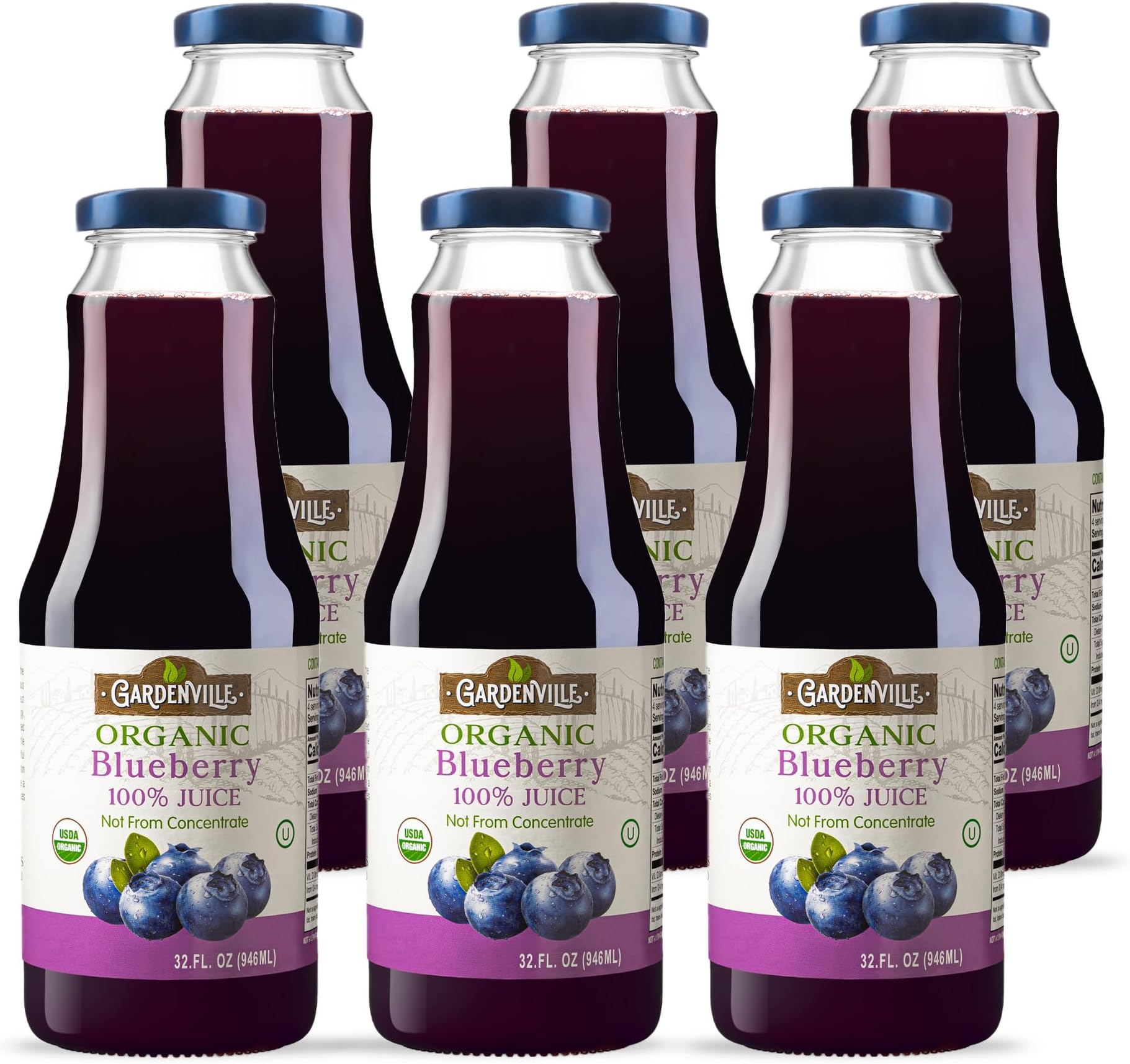 Organic Wild Blueberry Juice 500ml - 100% Cold Pressed