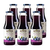 Vista 23 de Gardenville Jugo de arándano orgánico (paquete de 2), USDA orgánico, sin azúcar añadido, certificado U Kosher, pasteurizado, botellas de vidrio