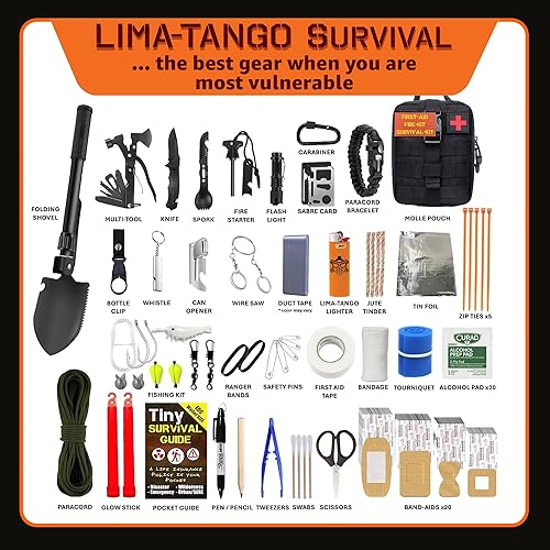Miniatura 2 de Kit de supervivencia de 48 horas  228 piezas de equipo de supervivencia y suministros, mochila de emergencia de 45 L, primeros auxilios, filtro de