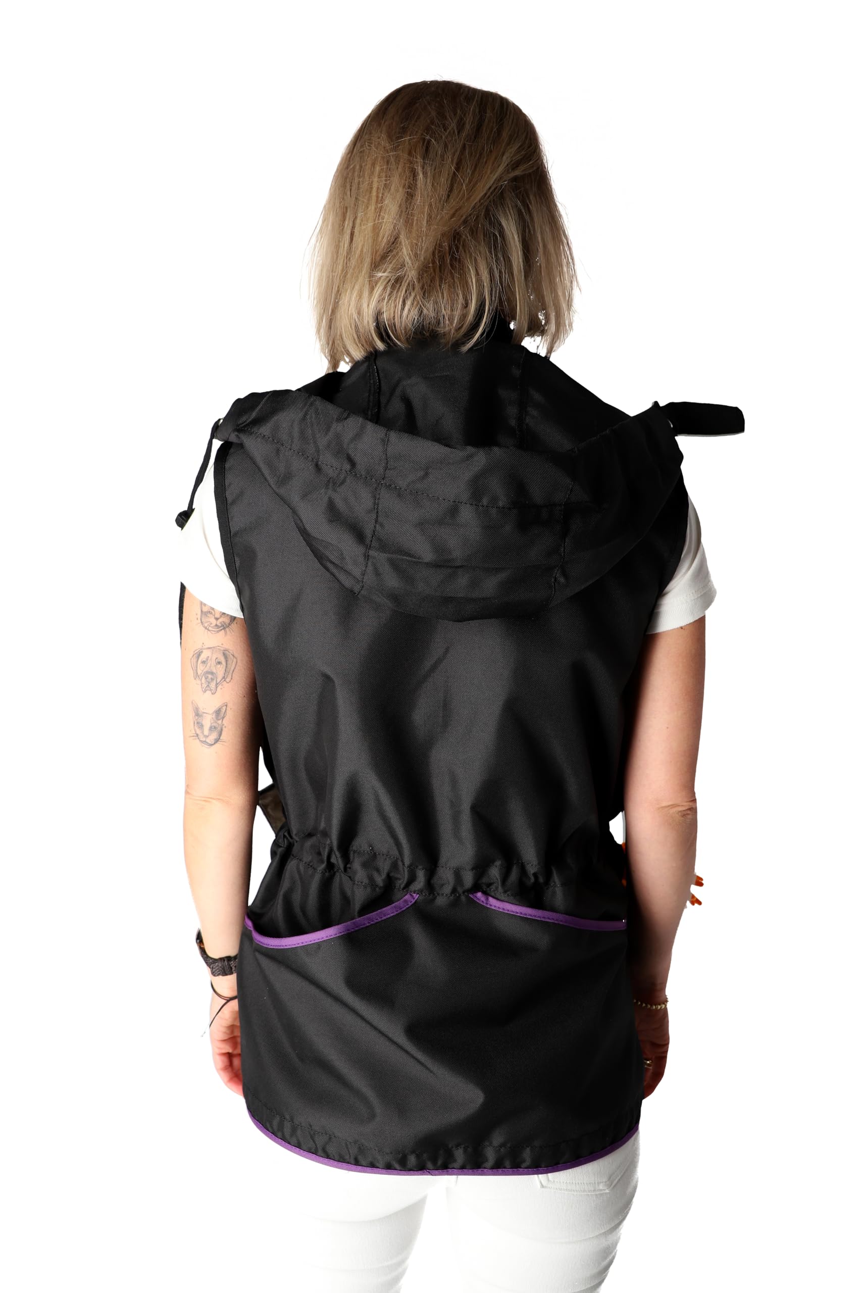 Dingo Waldemar Rutkowski Dog Trainer Vest with Two Zip Pockets, 2 Open Pockets, Hood, Adjustable, Fitted, Waterproof - Image 4