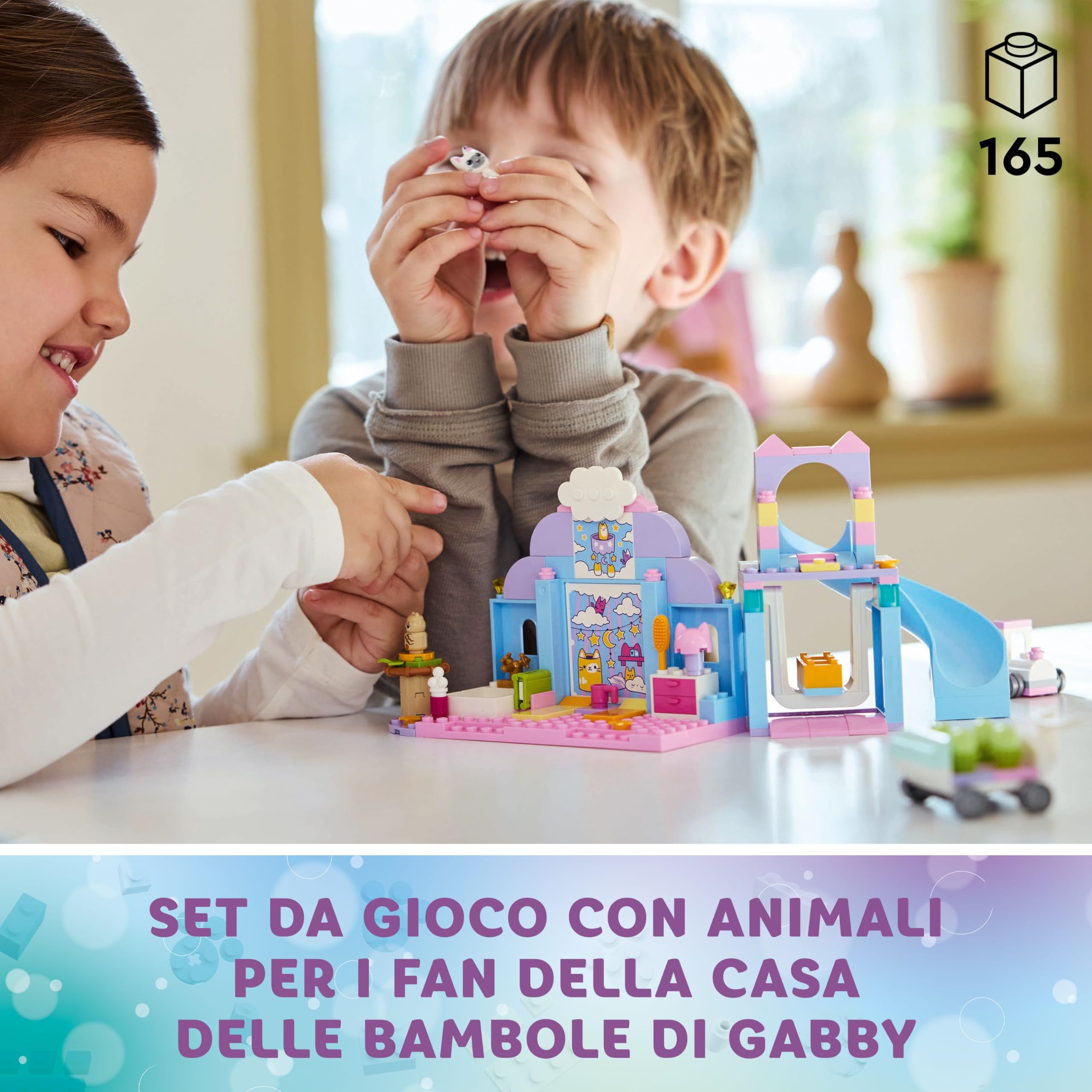 LEGO Gabby's Dollhouse Asilo Gatto-Orecchio di Gabby - Animali Giocattolo con Macchina, Scivolo, Personaggi e Accessori per la Casa delle Bambole - Regalo di Compleanno per Bambine da 4 Anni - 10796