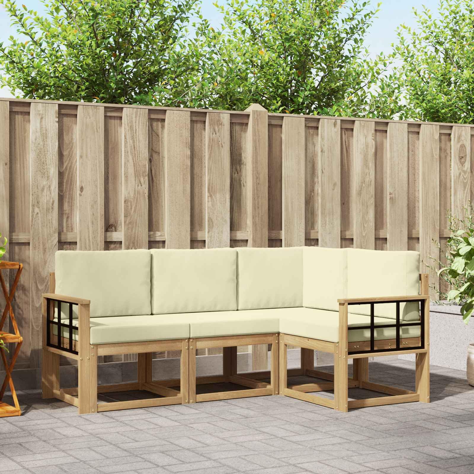 Meubles de jardin en acacia robustes et confortables pour balcons et terrasses