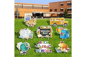 8pcs Back to School Yard Signs - First Day of School Yard...