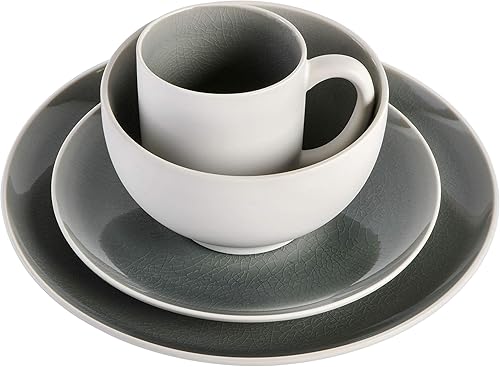 Miniatura 3 de Gibson Elite Bella Galleria juego de vajilla con esmalte reactivo, 16piezas, para 4comensales