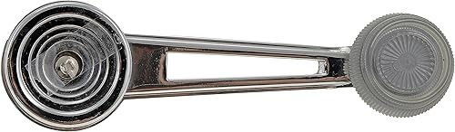 Dorman 76928 Manija de manivela de ventana compatible con modelos Ford Mercury seleccionados, cromado, negro