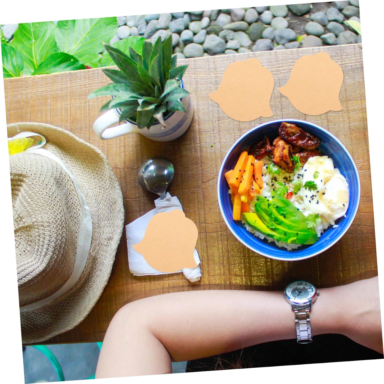 200pcs Kraft Paper Spoon Sleeves for Kitchen Dining Settings image 4