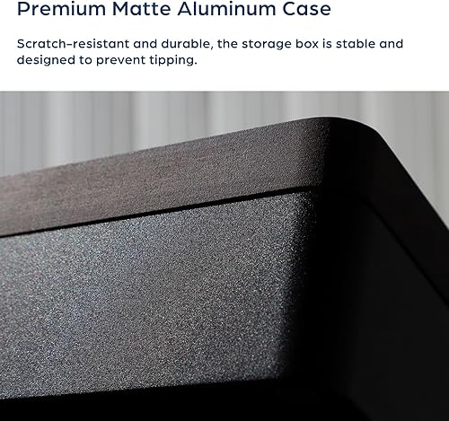 Miniatura 6 de mordeco Revov - Caja de bandeja EDC con tapa giratoria magnética de madera auténtica, mesa de oficina, organizador de equipo EDC, oficina en casa,