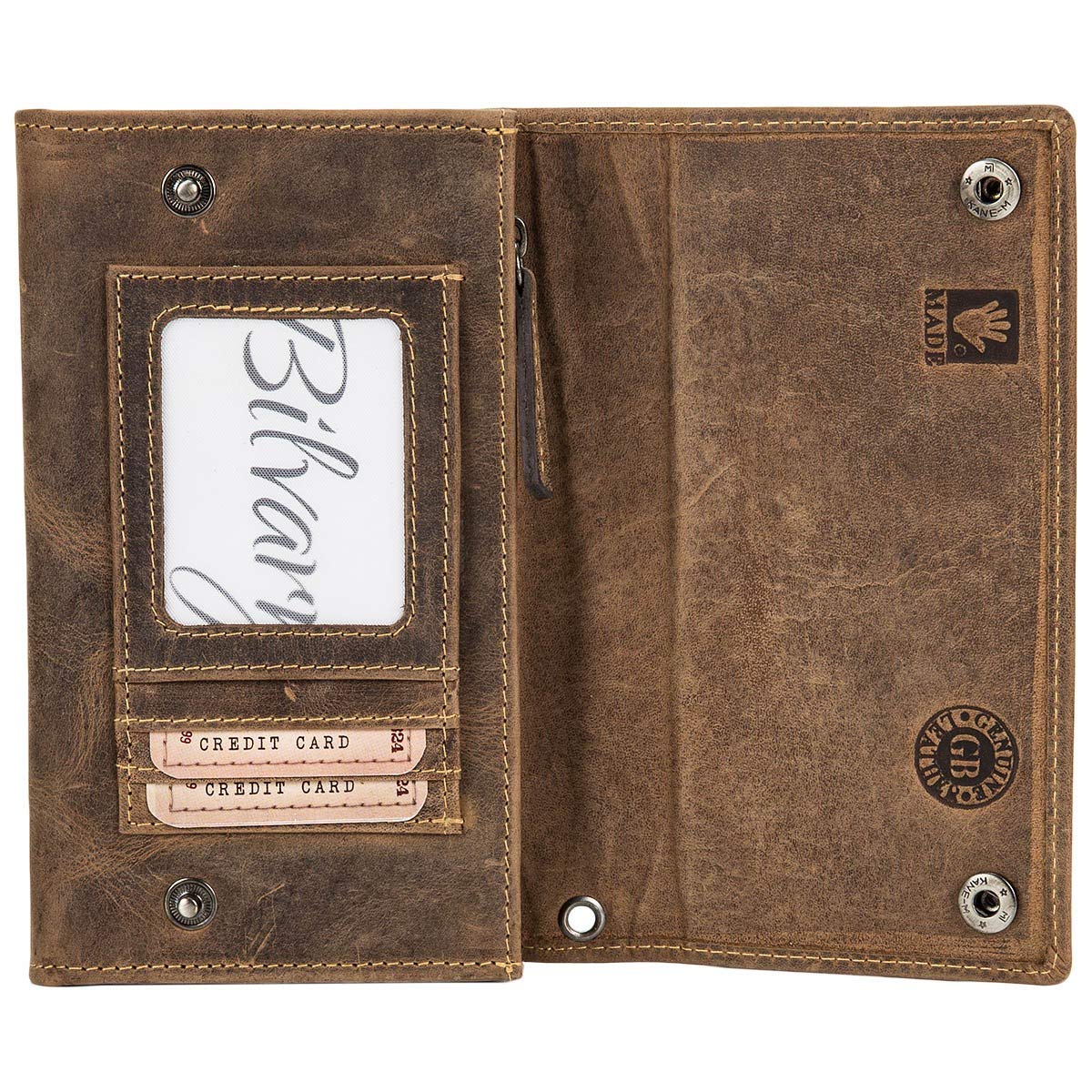 Greenburry Portafoglio vintage I in pelle 17 cm