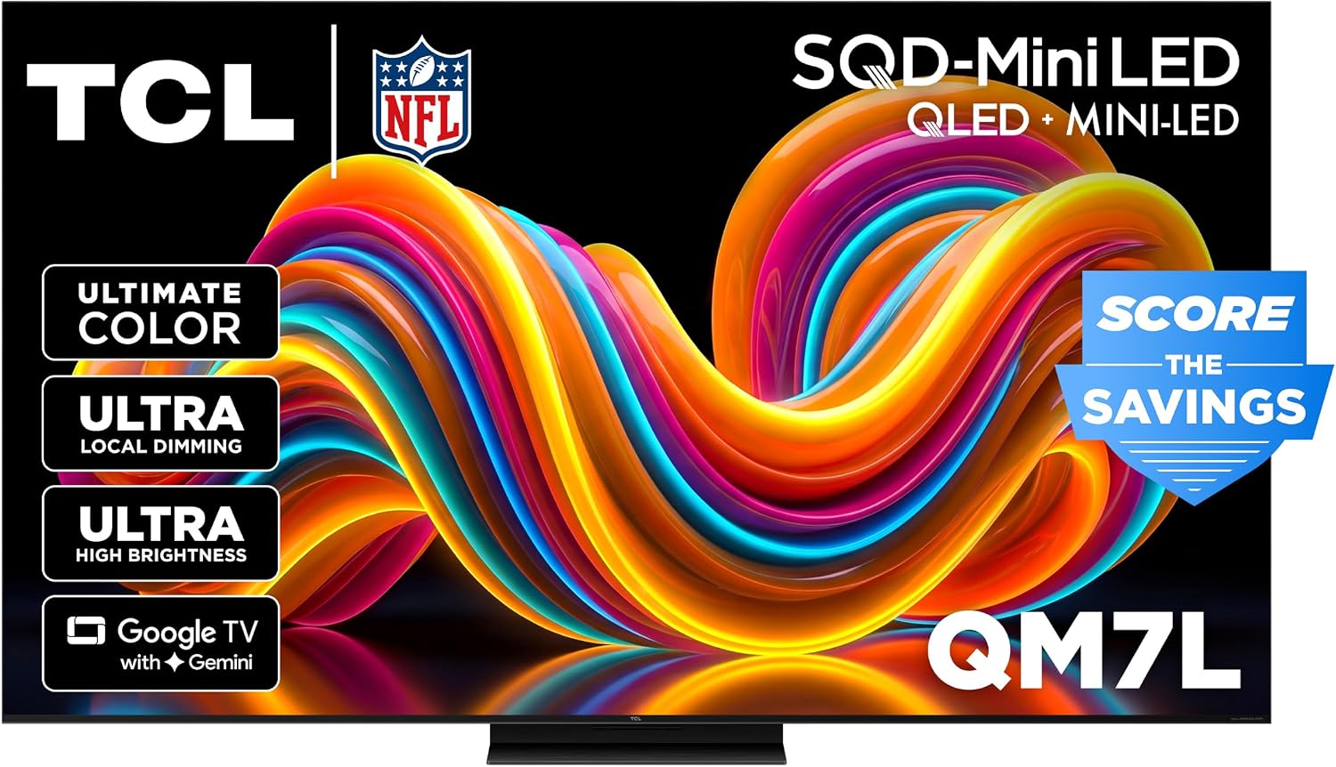 65 Inch Class QM7L Series | SQD-Mini-LED QLED Smart TV | 65QM7L, 2026 Model | 144Hz | Ultimate Color Ultra Brightness & Contrast | Google AI Bang & Olufsen | Voice Gaming Streaming Television