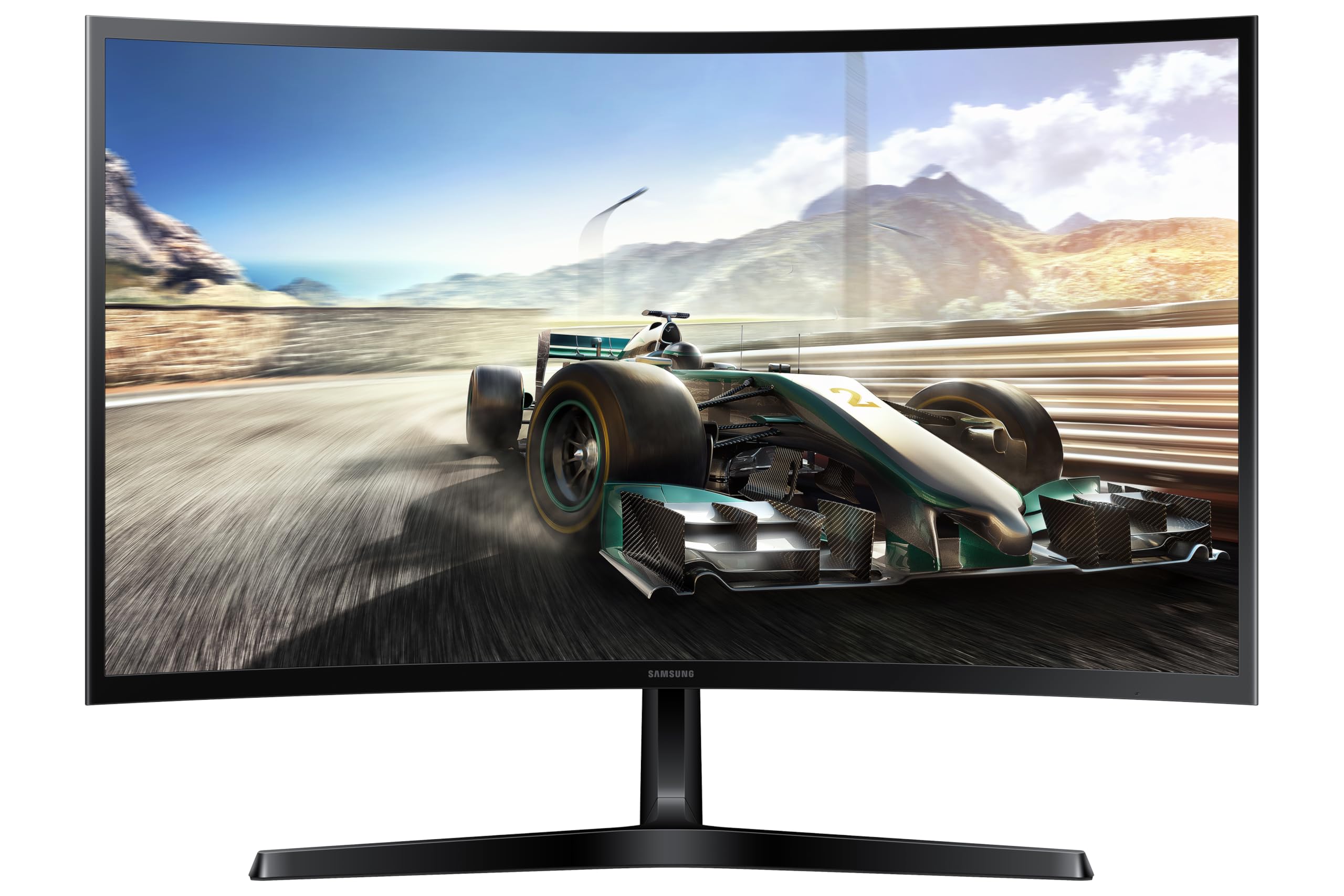 Samsung 27" (68.5cm) 100Hz Curved Monitor|1800R Curved Screen|100Hz|4ms|SRGB 95%|Ports-HDMI,D-Sub,Headphone|Game Mode|EyeSaver Mode|16.7M Color Support|Flicker Free|Off Timer Plus|LS27D368GAWXXL|Black — Amazon image 6
