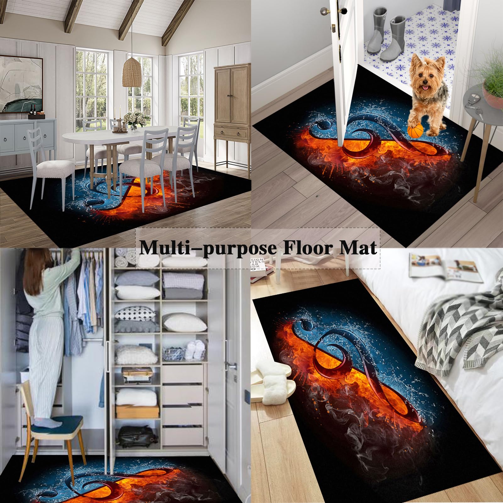 Mata pod fotel gamingowy na podłogę z twardego drewna, mata pod krzesło biurowe na dywan, mata ochronna 70 x 100 cm pod krzesło na kółkach, antypoślizgowa mata pod krzesło biurowe na twarde podłogi