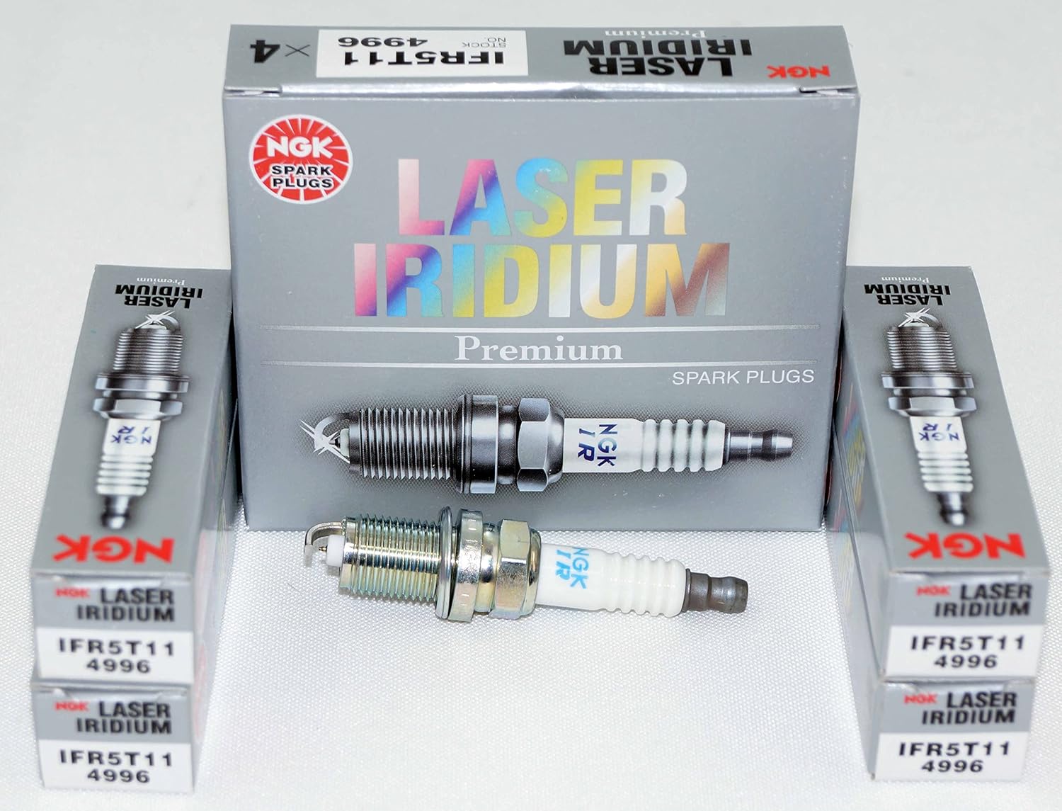 NGK Laser Iridium Spark Plug IFR5T11 (4 Pack) for TOYOTA COROLLA VE