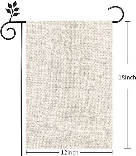 Miniatura 2 de Bandera de jardín de feliz cumpleaños, banderas de impresión de doble cara de feliz cumpleaños, pancarta de jardín de lino, letreros de césped al