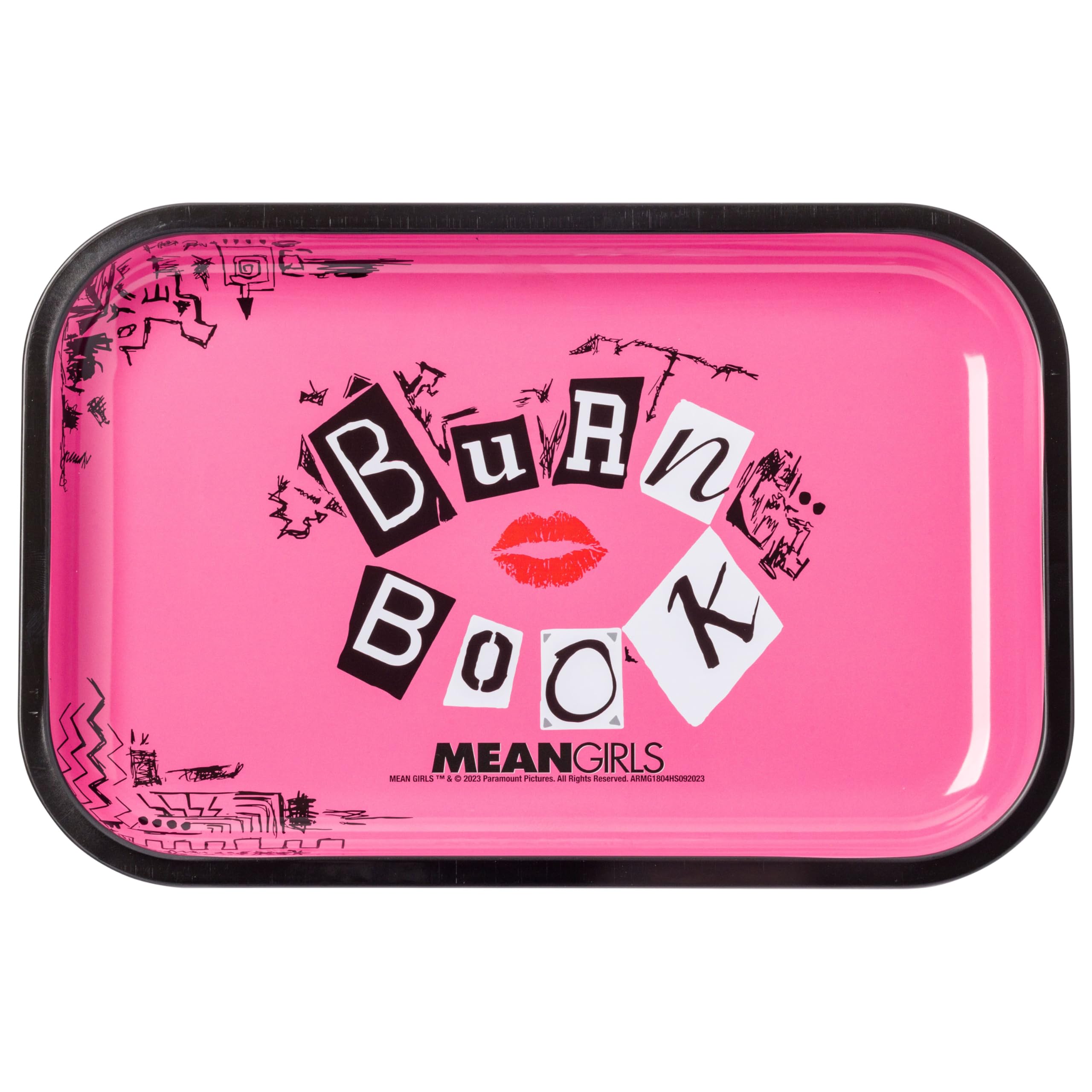 Silver Buffalo Mean Girls Burn Book Horizontal Tin Tray, 28.7 x 18.8 cm