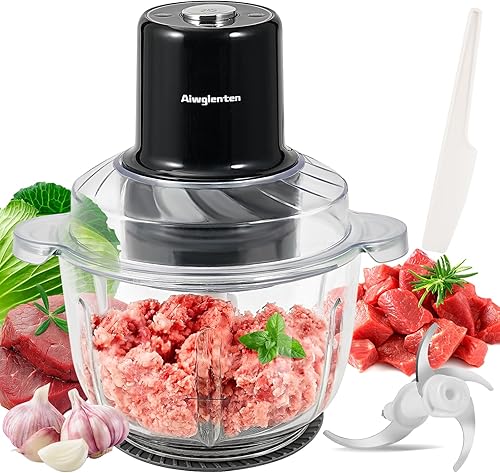 Batidora de mano de cocina, picadora de carne pequeña y picadora de alimentos, picadora eléctrica de verduras de cinco velocidades, regulación