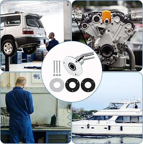 Miniatura 6 de XIHIRCD Tubo de escape de acero inoxidable 316 a través del casco de 0.945 in para calentador de estacionamiento diésel, tubo de escape, con