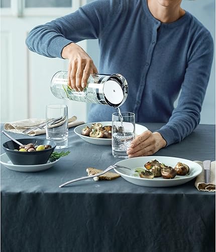 Miniatura 16 de WMF Motion - Jarra de agua de 0,8 litros de altura, 9.4 in, con tapa de silicona, con asa de bloqueo, apta para lavavajillas, 3.9 in, color plateado