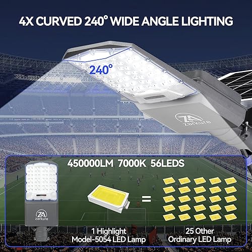 Miniatura 3 de Luces solares de calle de 9500 W al aire libre, 40000 mAh IP67 impermeable luces de inundación de seguridad solar 7000K 450000LM cuentas LED