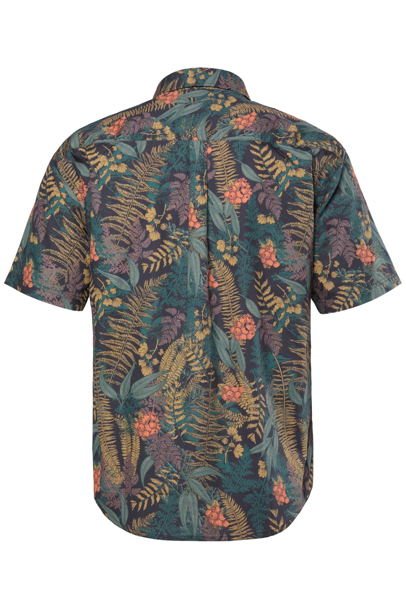 JP 1880 Herren große Größen Übergrößen Menswear L-8XL Hemd, Halbarm, florales Muster, Kentkragen, Modern Fit 846019