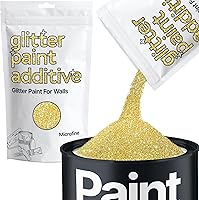 Vista 21 de Hemway - Cristales aditivos de purpurina para pintura de emulsión/acrílica; p/paredes int/ext/madera/barniz/mate/brillante/muebles, 100 g/3.5 oz