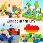 Grandes figures d'action de caractère magnétique pour Kids-15pcs,3-- Jouets communautaires Les gens se sont parfaits pour les tuiles magnétiques Bâtir des blocs pour les jeunes enfants Garçons Filles Âges 3 4 5 6+,Pack d'extension de jouets d'aimant créatif