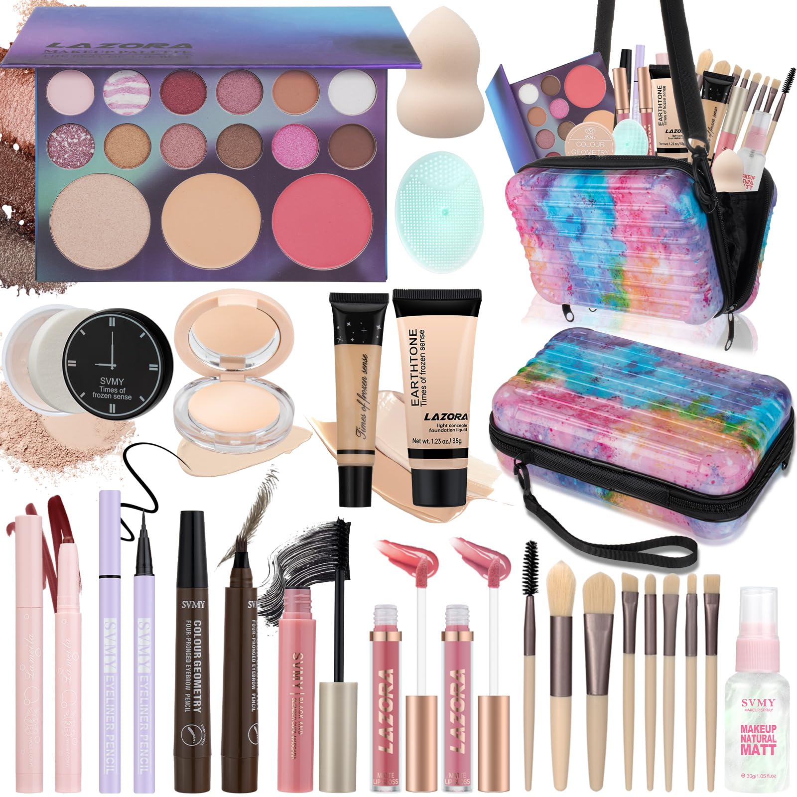 Makeup Kit for Teens Makeup Gift Set for Beginners Teenager Makeup Sets Travel Makeup Kits for Teenagers Girls 14-16 Make Up Kit for Teen & Girls chx-15275