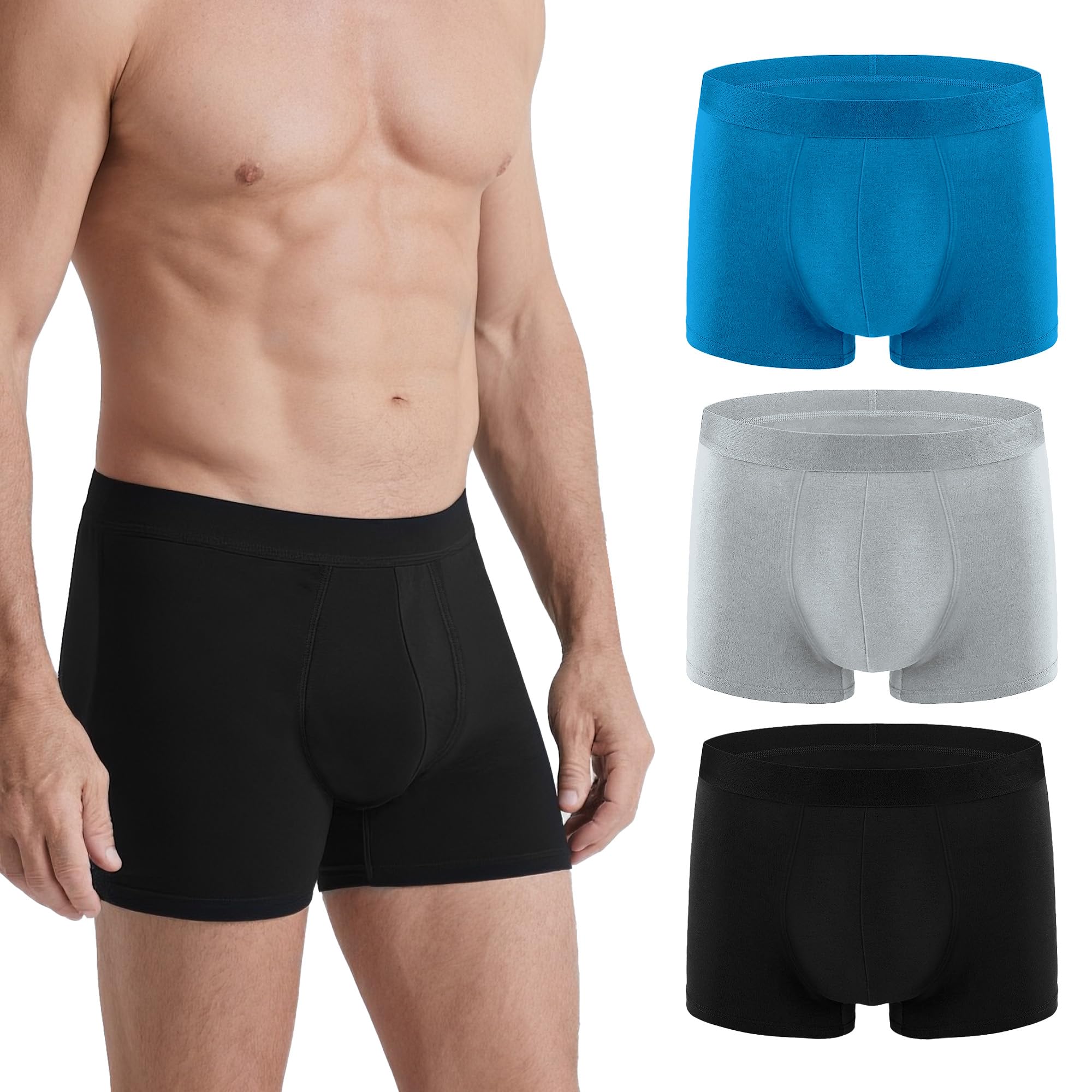 Incontinence Underwear for Men, 150ML Absorbent, Leak Proof Underwear for Men Comfortable Cotton Fabric, Comfortable and Breathable, Mens Incontinence