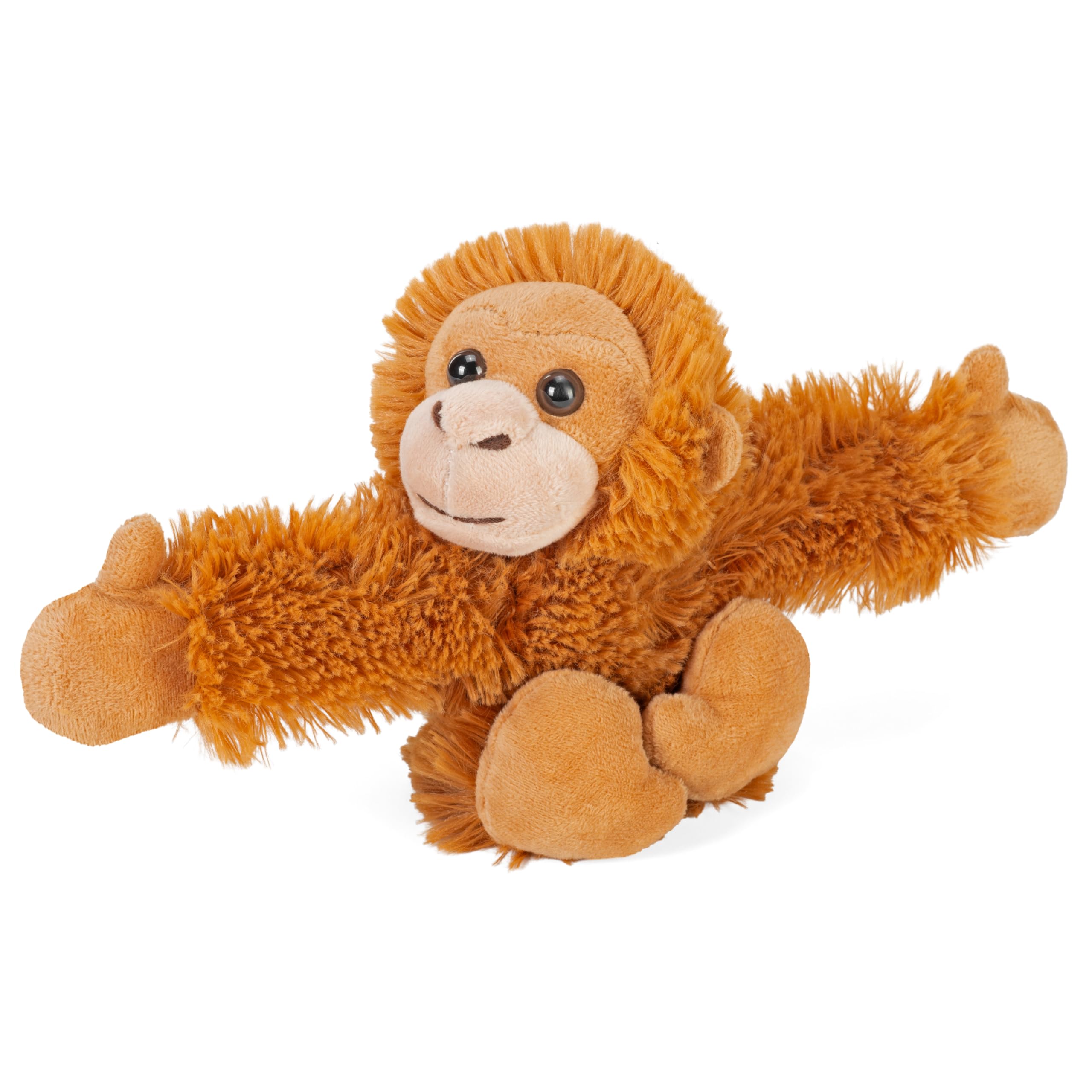 WILD REPUBLIC Huggers Orangutan Plush Toy, Slap Bracelet, Stuffed Animal, Kids Toys, 8 Inches