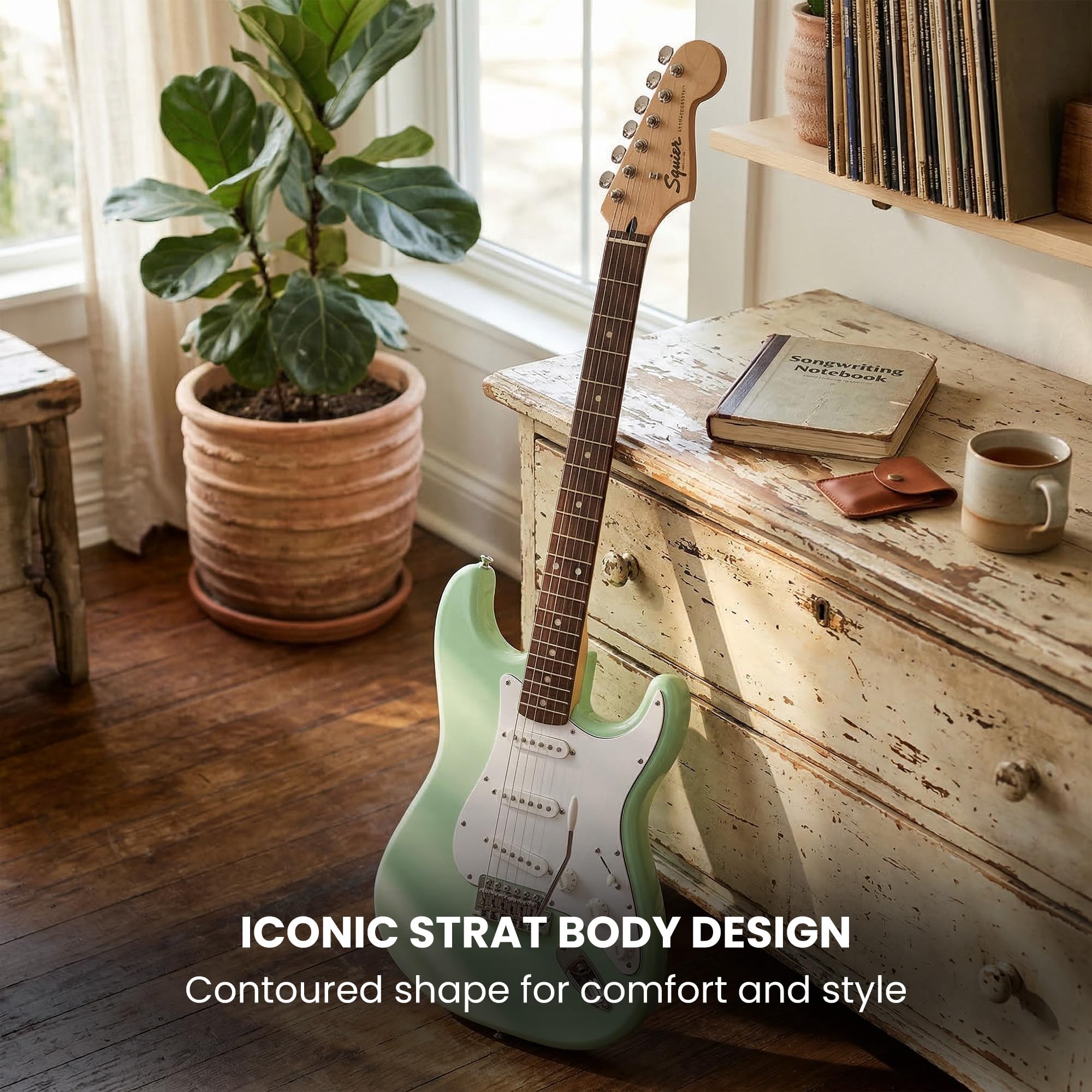 Amazon.com: Fender Squier Sonic Stratocaster Pack - Surf Green
