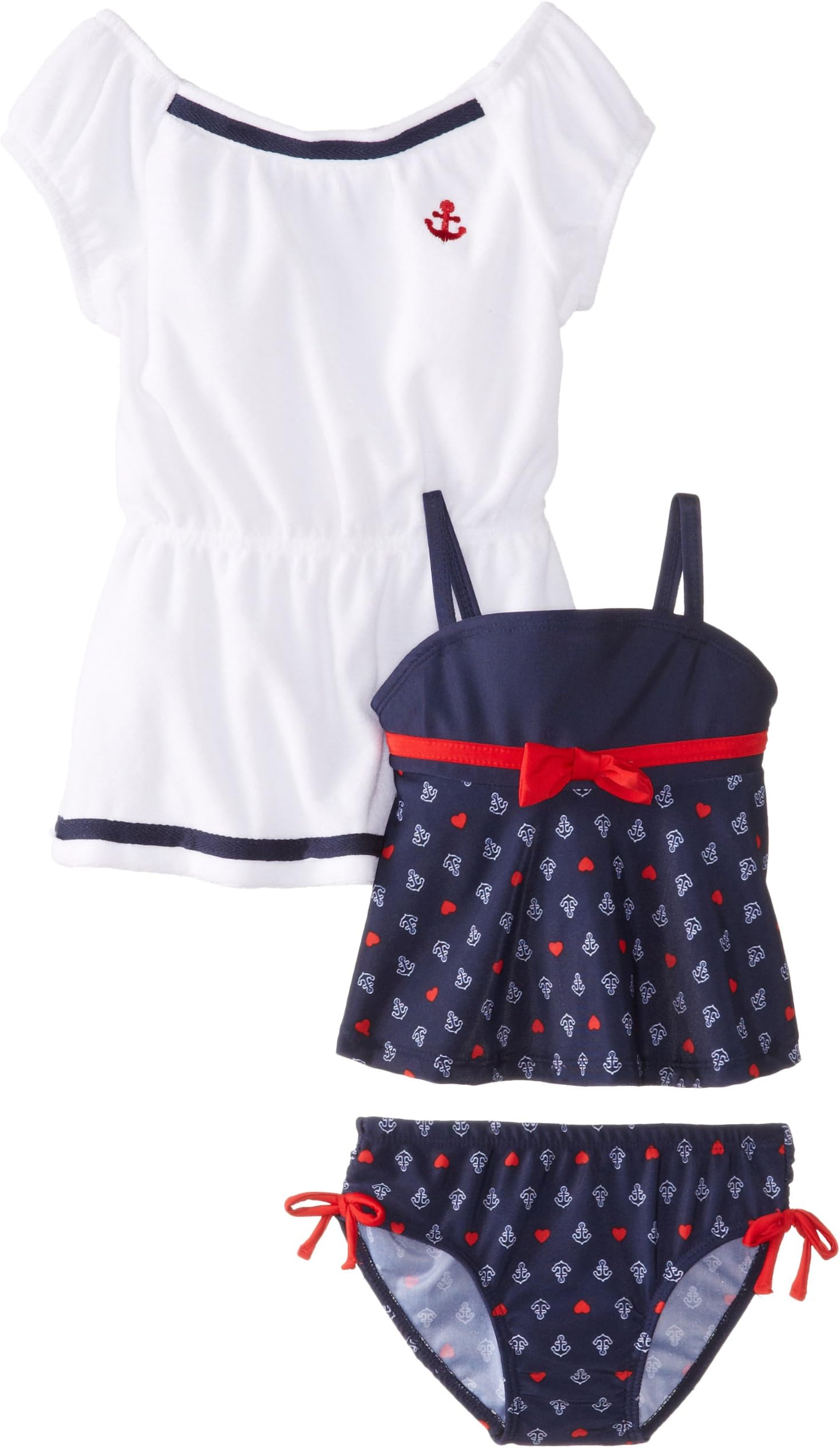 Baby Buns Little Girls' Sail Love Tankini Swimsuit