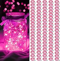 Vista 44 de AIKEI Paquete de 12 luces LED de hadas que funcionan con pilas, guirnaldas de luces impermeables de 7 pies, 20 luces LED de luciérnagas estrelladas