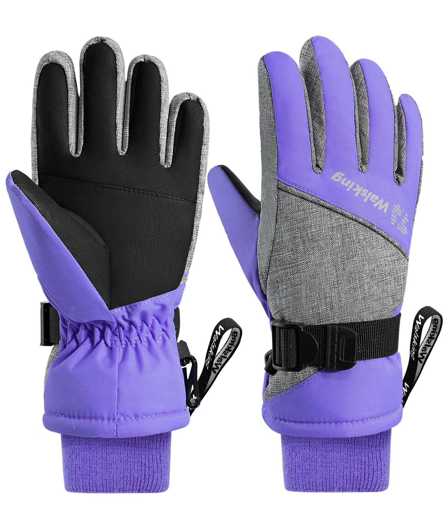 Kids Winter Gloves-3M Thinsulate Snow Waterproof Ski Cold Weather Insulated Outdoor Snowboard Gloves for Boys Girls Youth