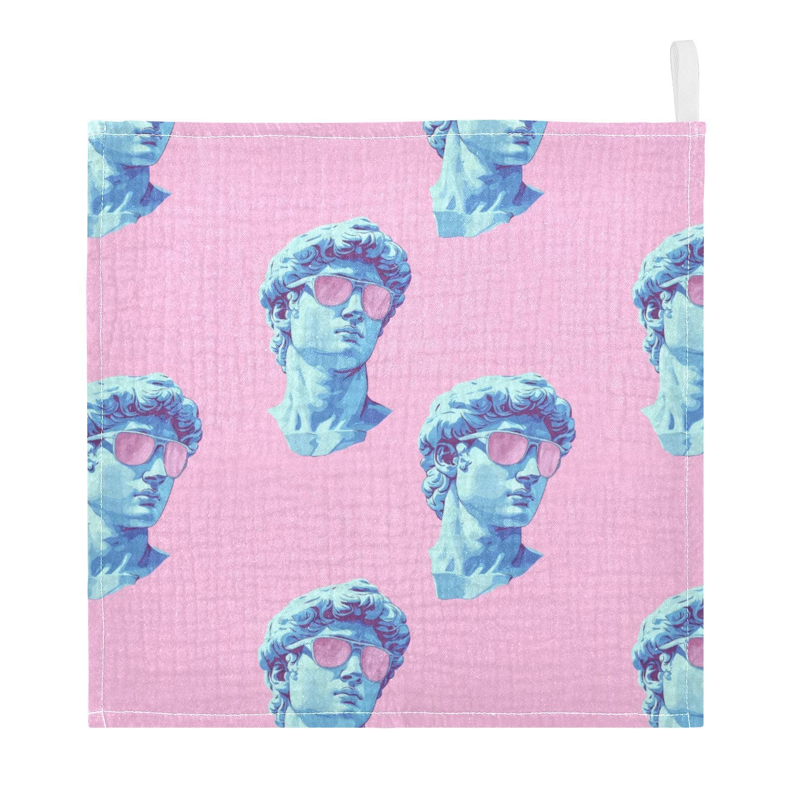 vvfelixl David Wear Sunglasses Baby Burp Cloths Baby Muslin Washcloths for Boys Girls Cotton Babys Face Towel for Newborn Infants Soft and Absorbent 11.8 X 11.8 in, 5 Pack