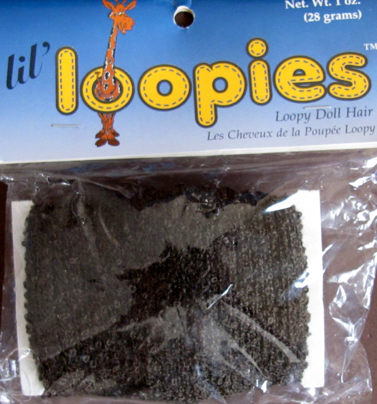 One & Only Craft LIL' LOOPIES LOOPY DOLL HAIR 1 Oz (28 Grams) DARK BROWN Color