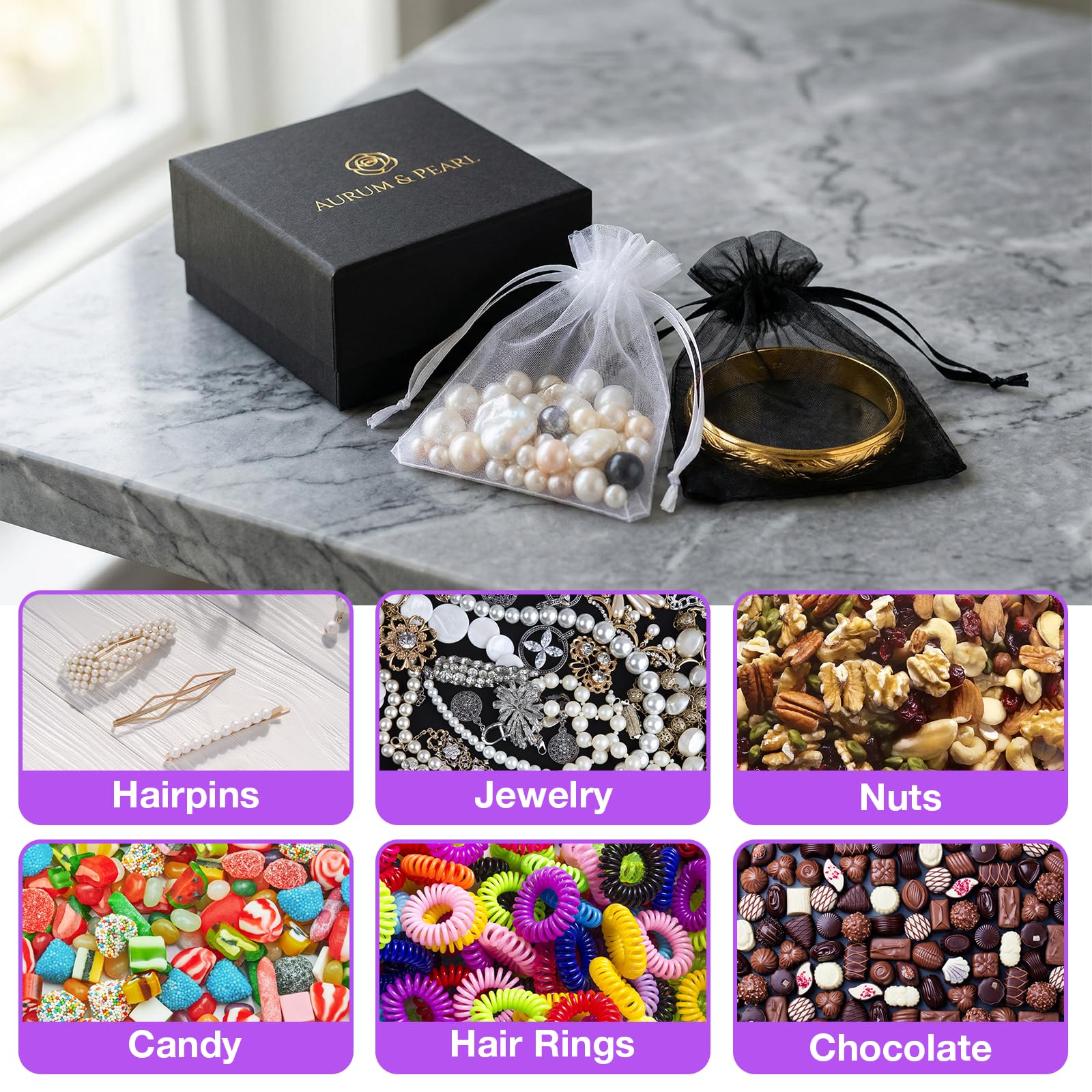 100 Piezas Bolsas de Organza, 10 x 15 CM Bolsas de Joyas, Bolsas de Caramelo con Cordón de Satén Bolsas de Regalo para Bodas,Regalo Decoración Fiestas Boda (Coloridas) — view 6