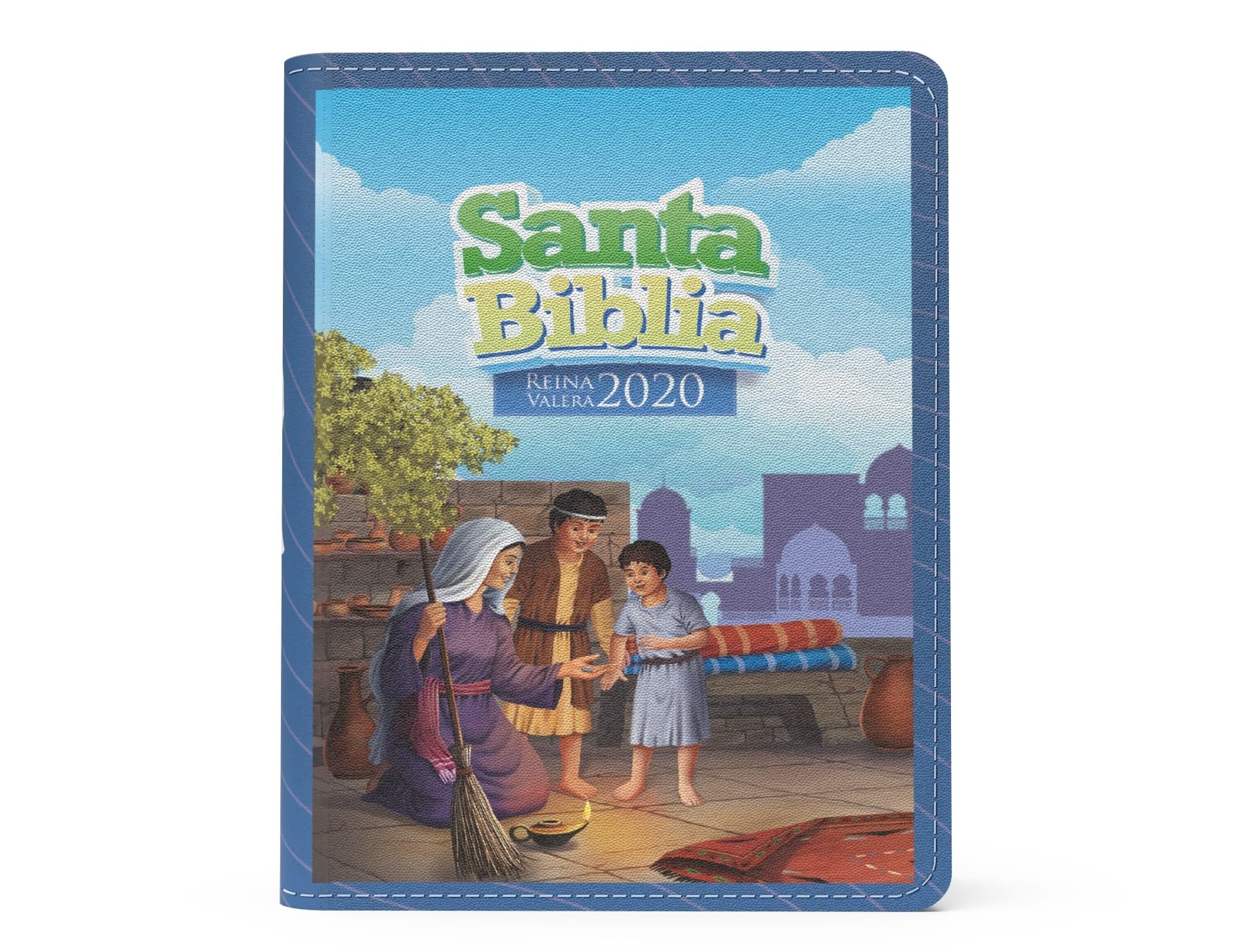 Biblia RVR 2020 para Ninos Azul Vinilo con Cierre) Bible RVR 2020 Pocket Size Boys Blue Vinyl with Zipper (Spanish Edition)