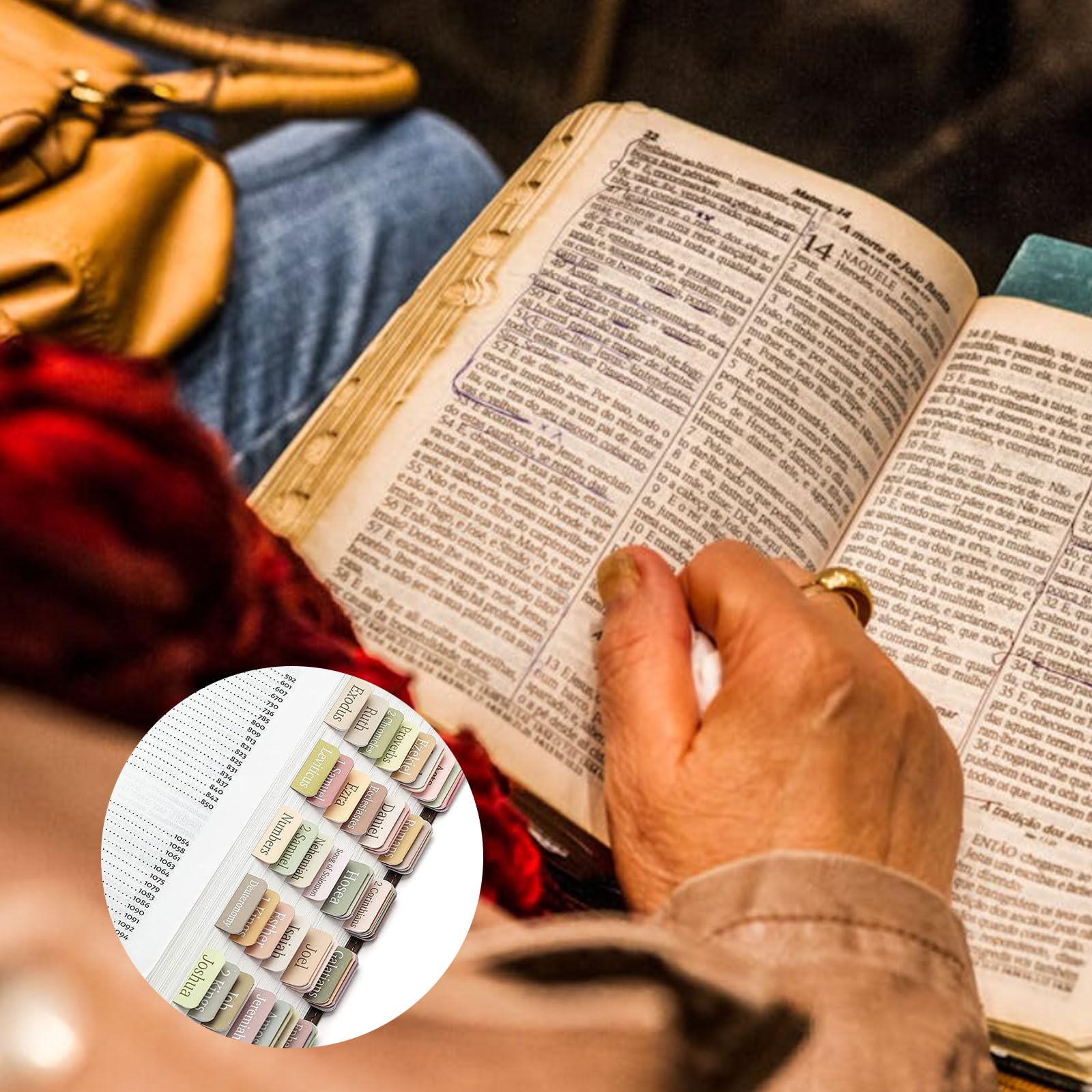 Bijbel Tabbladen, 75 Tabbladen, Kleurrijke, Gelamineerde Bijbel Tabbladen Voor Vrouwen En Mannen